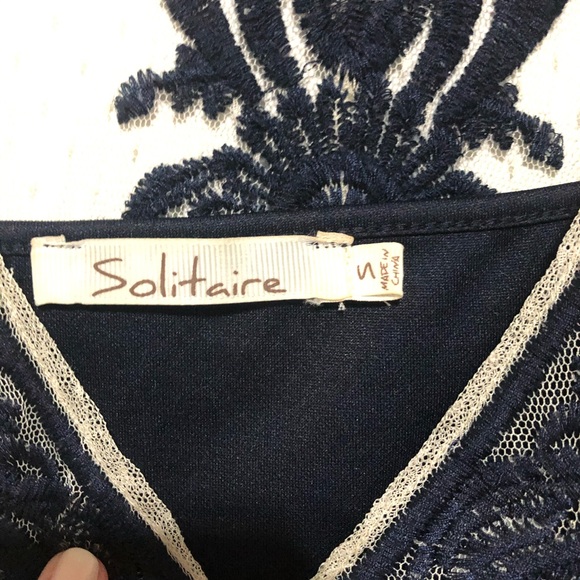 Solitaire by Ravi Khosla Embroidered Mesh Dress - Picture 2 of 5